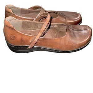Stride Rite Brown Leather Mules